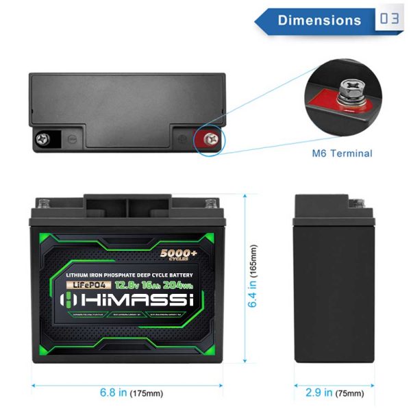 12v 16ah lifepo4 lithium battery