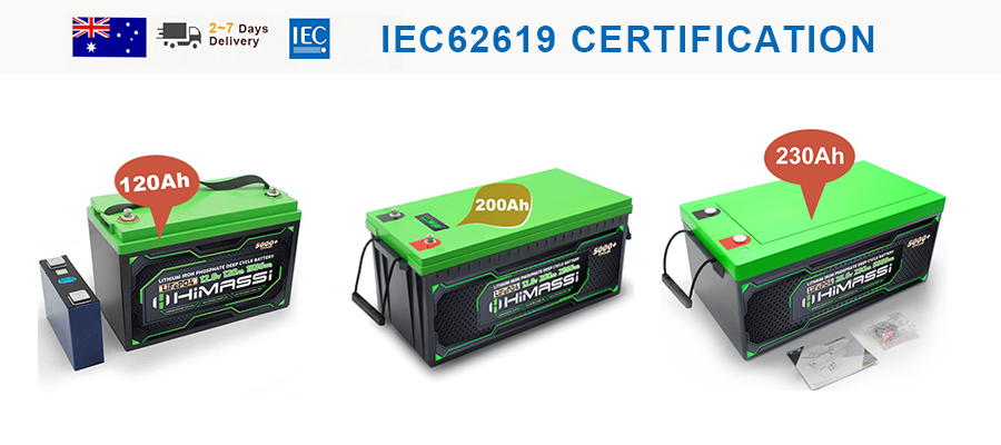 IEC62619 certified lithium batteries