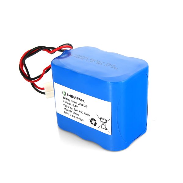 lifepo4 6.4v 9ah battery pack